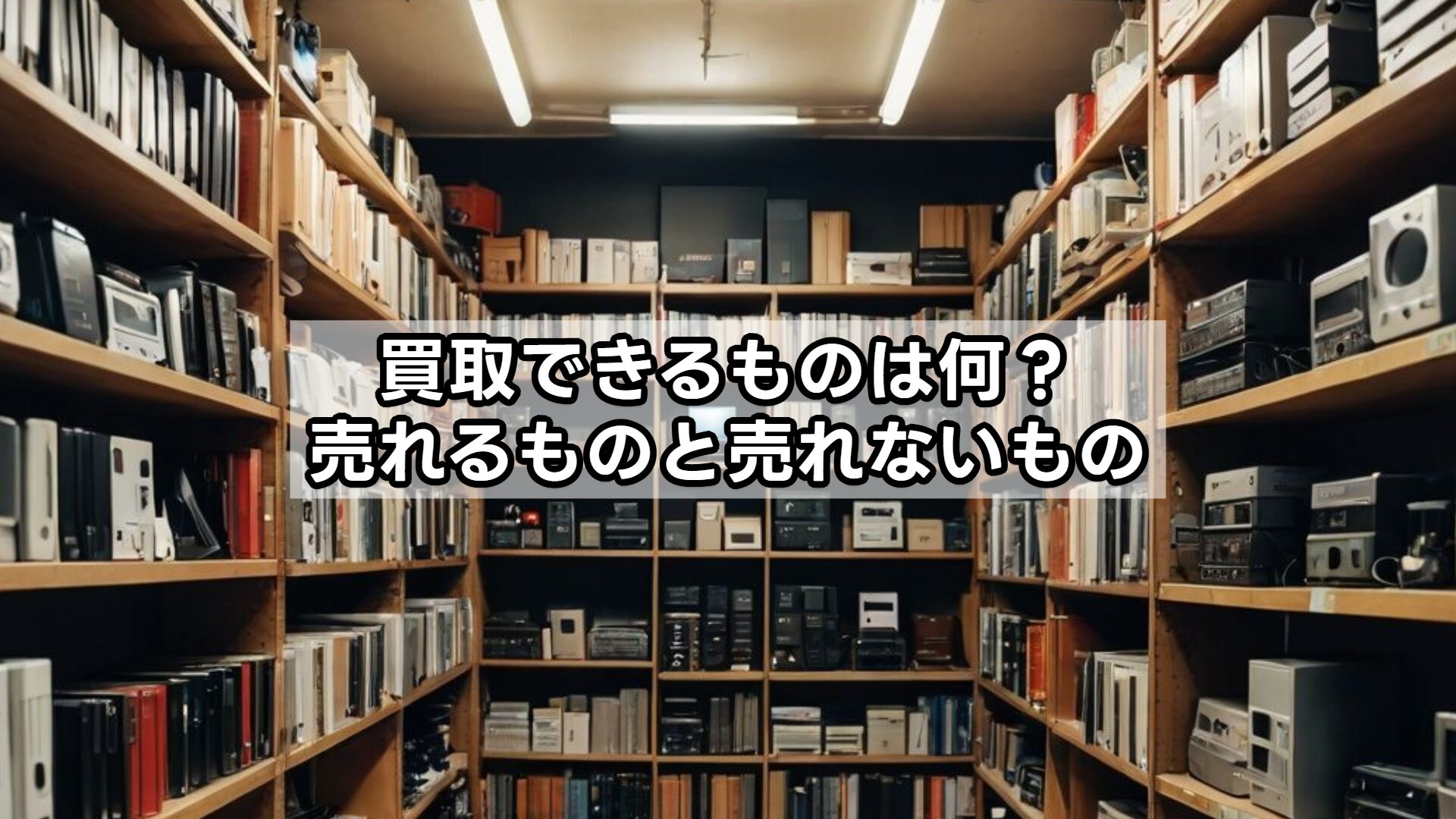 買取できるものは何？売れるものと売れないもの