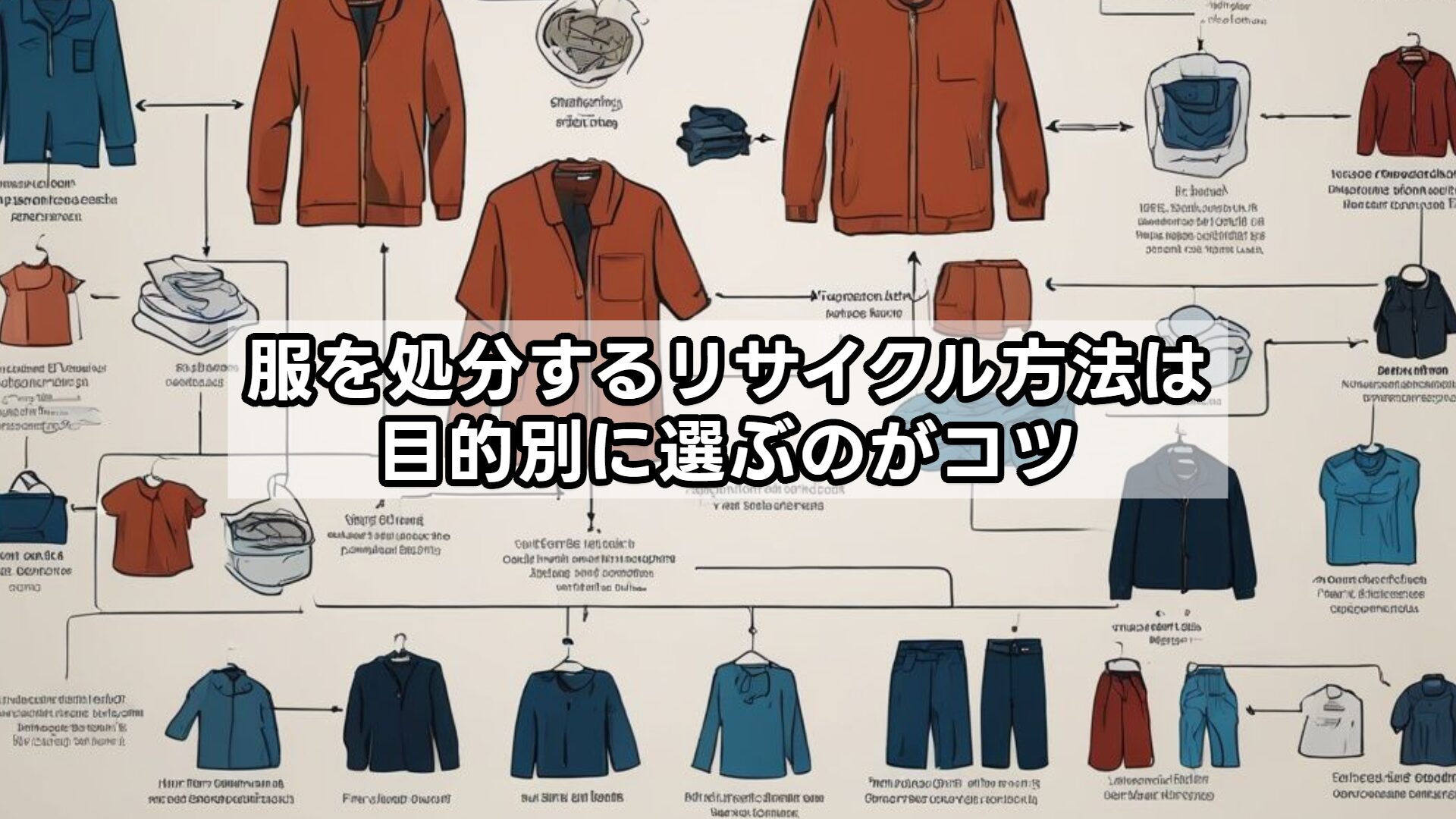 服を処分するリサイクル方法は目的別に選ぶのがコツ