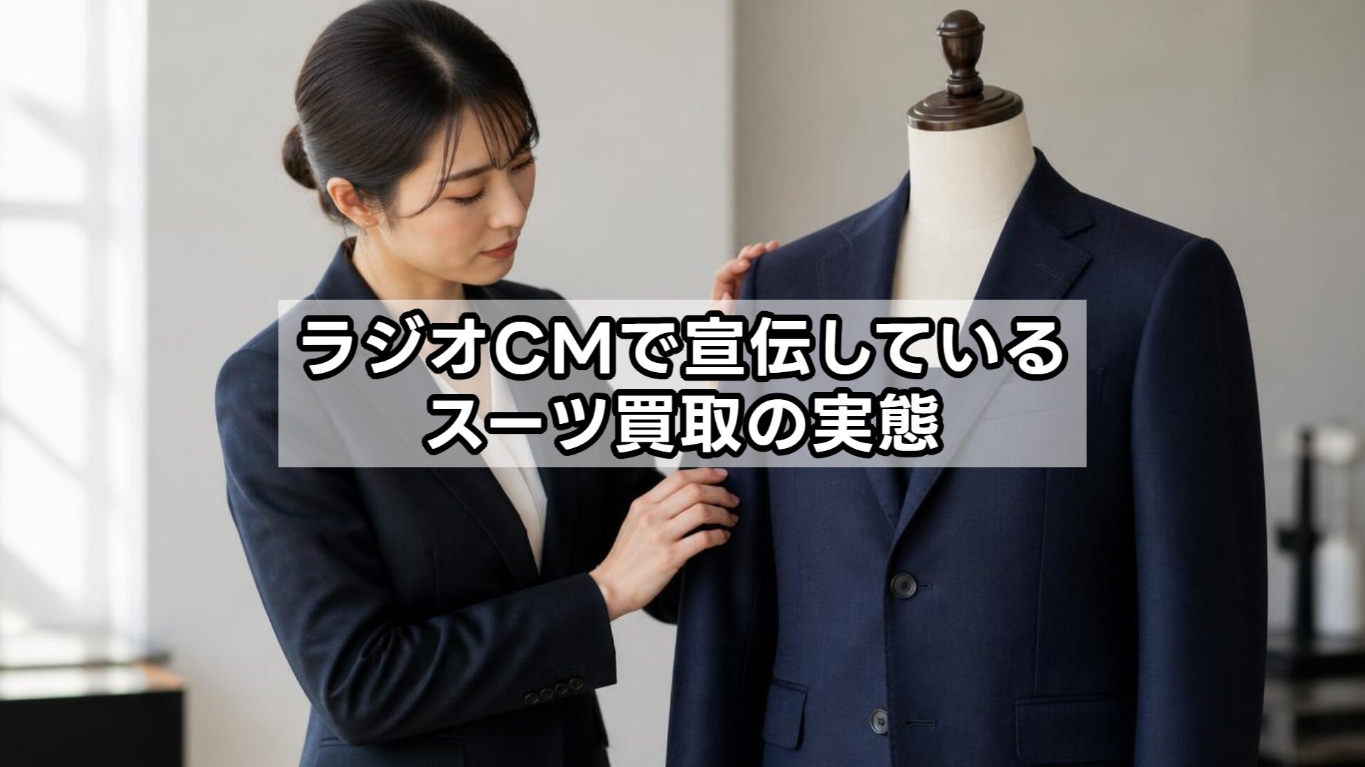ラジオCMで宣伝しているスーツ買取の実態