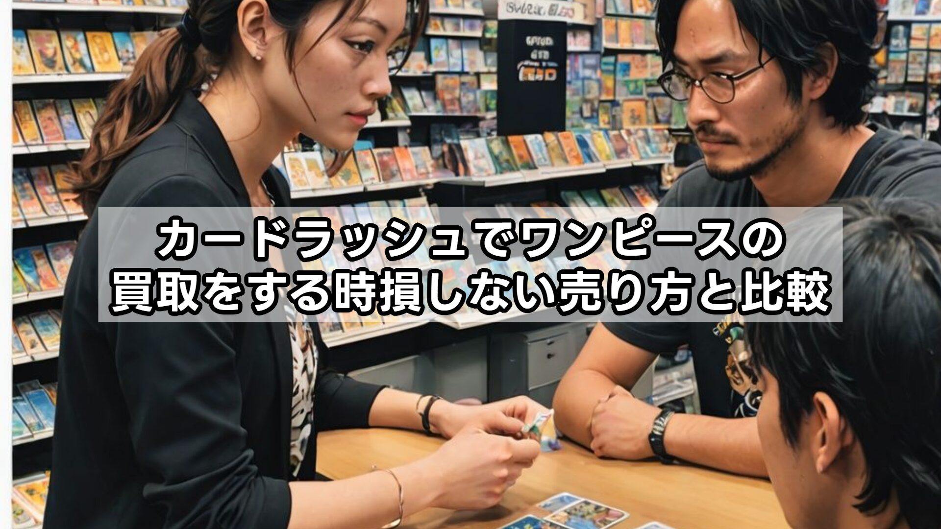 カードラッシュでワンピースの買取をする時損しない売り方と比較