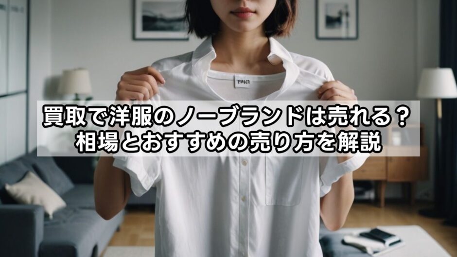買取で洋服のノーブランドは売れる？相場とおすすめの売り方を解説