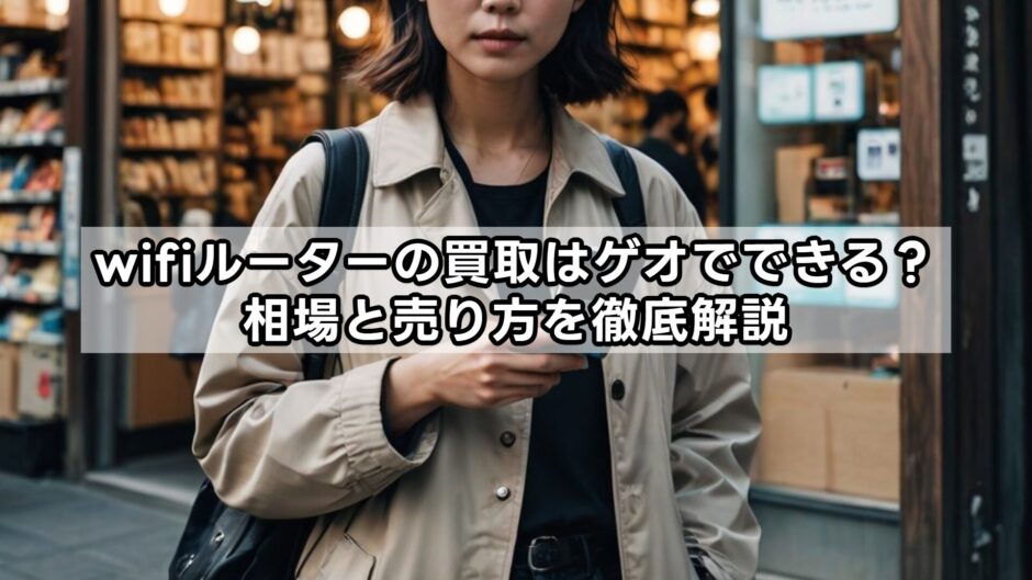 wifiルーターの買取はゲオでできる？相場と売り方を徹底解説