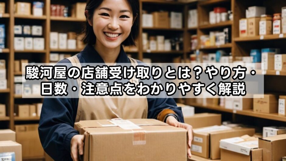 駿河屋の店舗受け取りとは？やり方・日数・注意点をわかりやすく解説