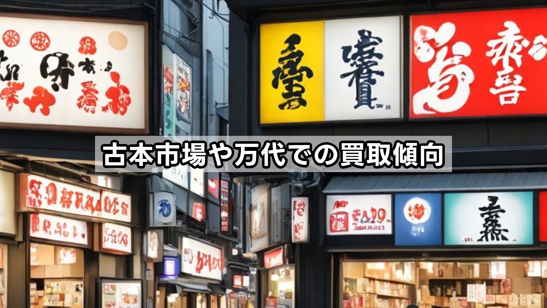 古本市場や万代での買取傾向