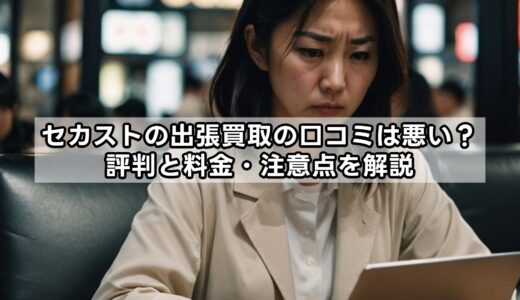 セカストの出張買取の口コミは悪い？評判と料金・注意点を解説