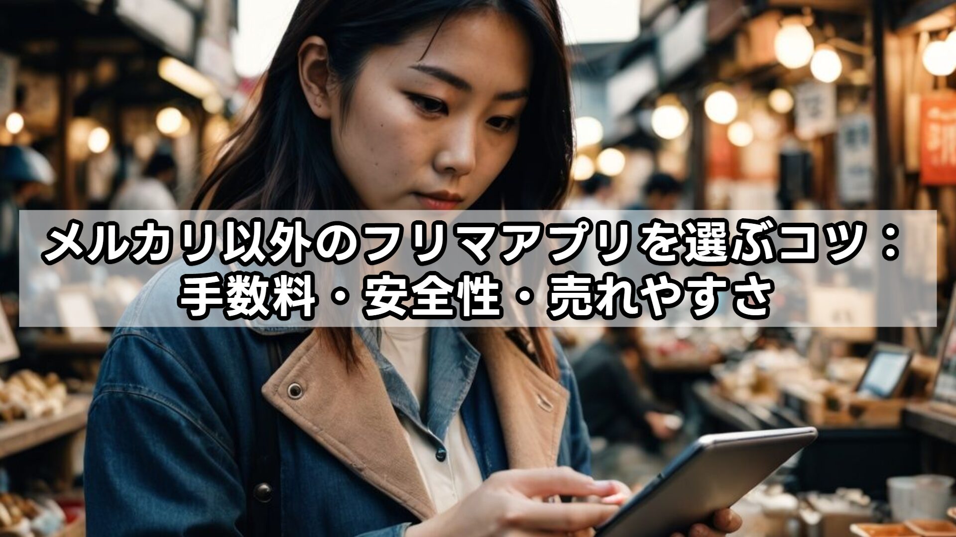 メルカリ以外のフリマアプリを選ぶコツ：手数料・安全性・売れやすさ