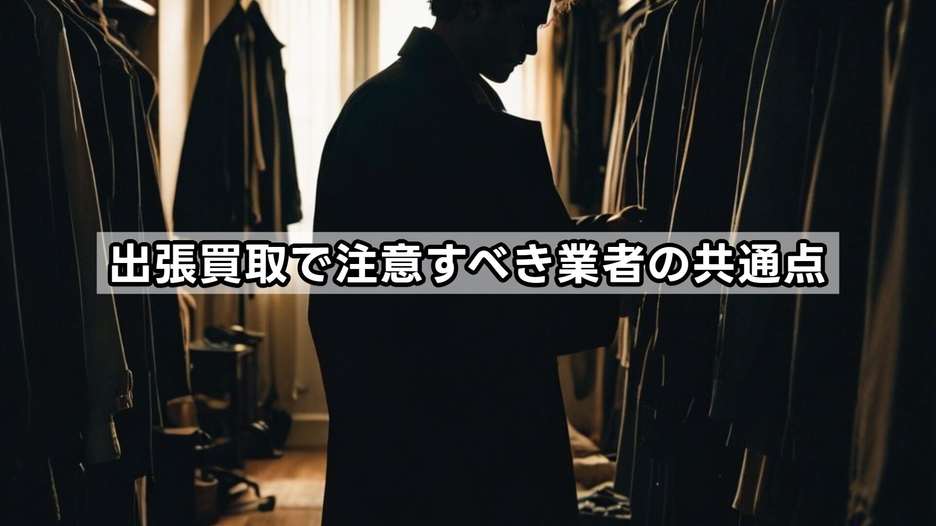 出張買取で注意すべき業者の共通点