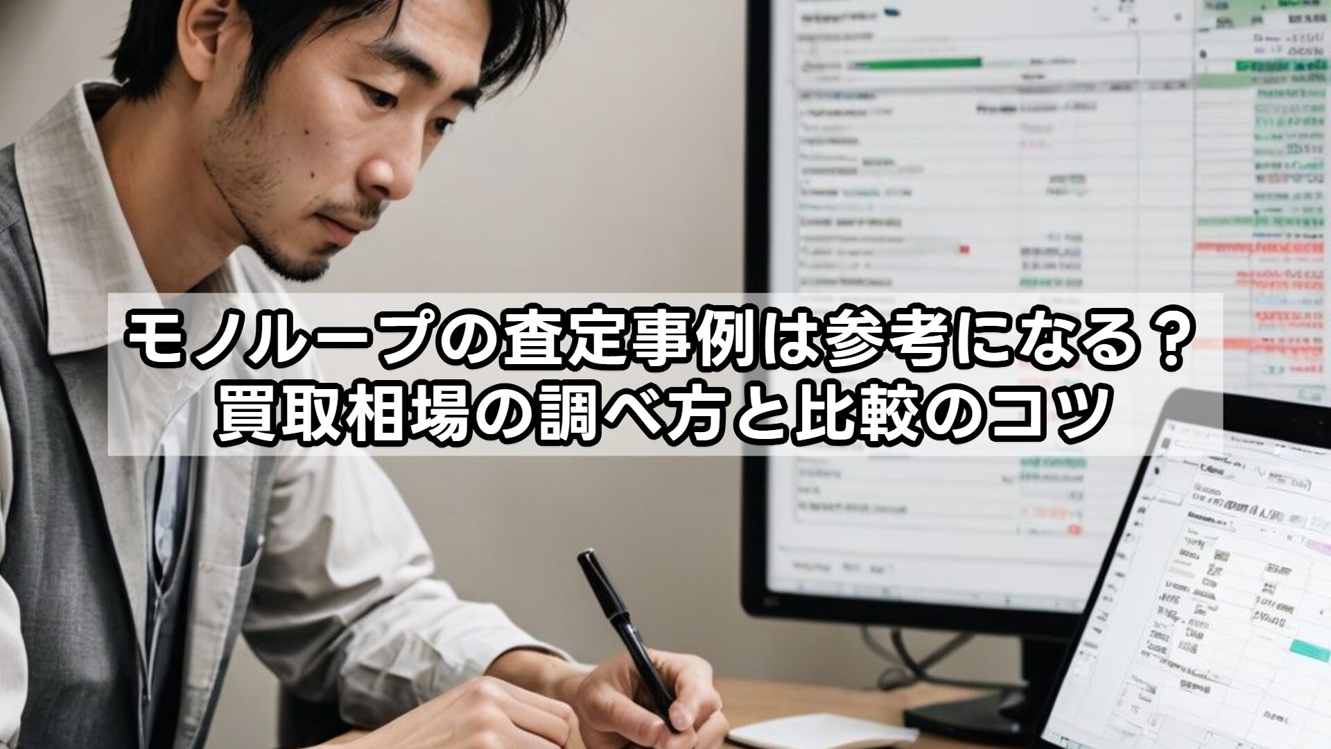 モノループの査定事例は参考になる？買取相場の調べ方と比較のコツ