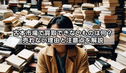 古本市場で買取できないものは何？売れない理由と注意点を解説