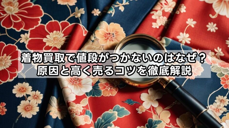 着物買取で値段がつかないのはなぜ？原因と高く売るコツを徹底解説