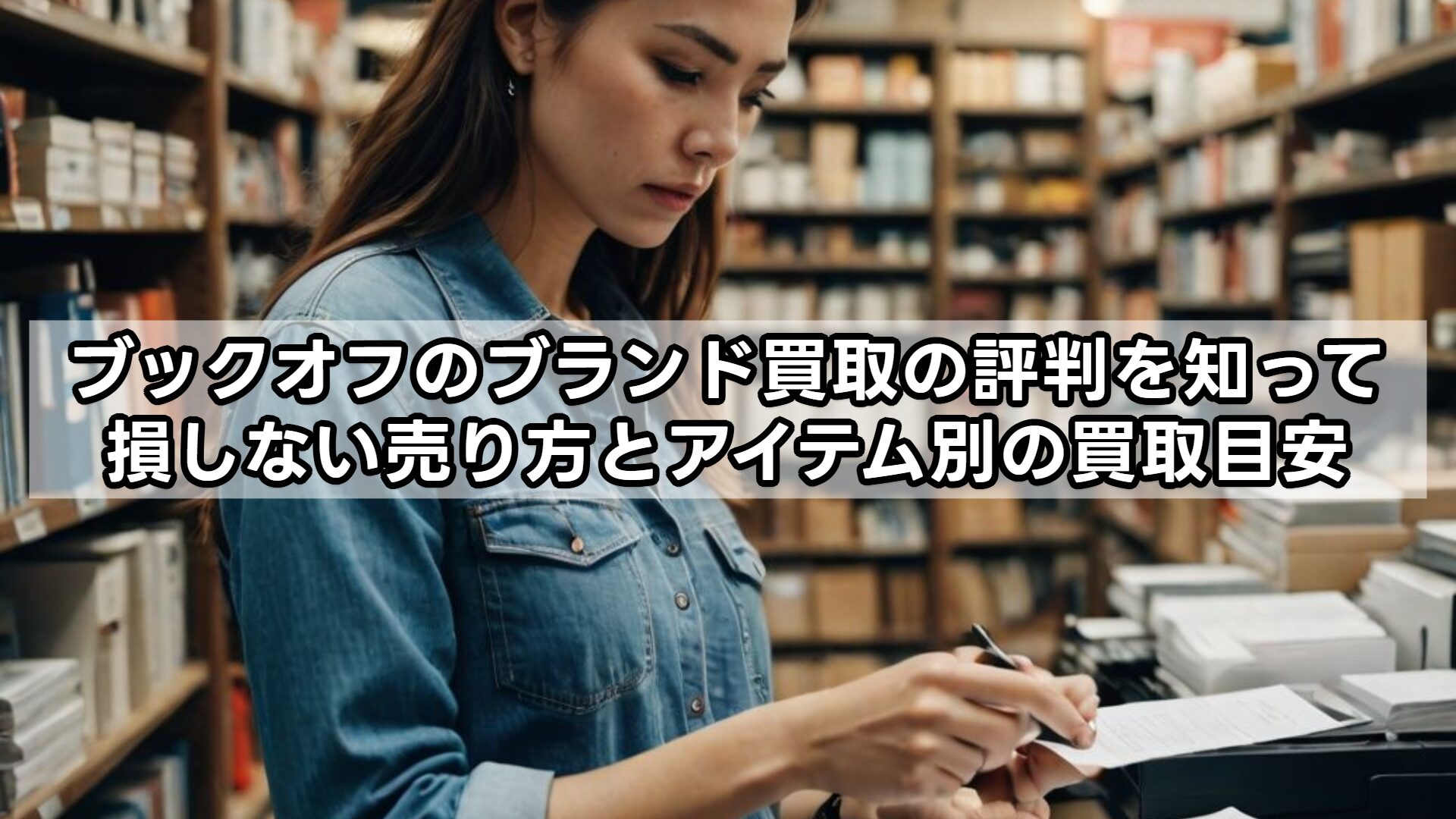 ブックオフのブランド買取の評判を知って損しない売り方とアイテム別の買取目安