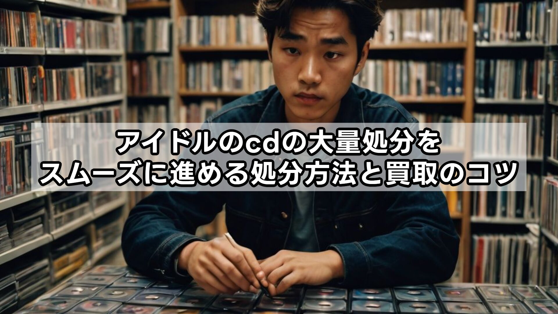 アイドルのcdの大量処分をスムーズに進める処分方法と買取のコツ