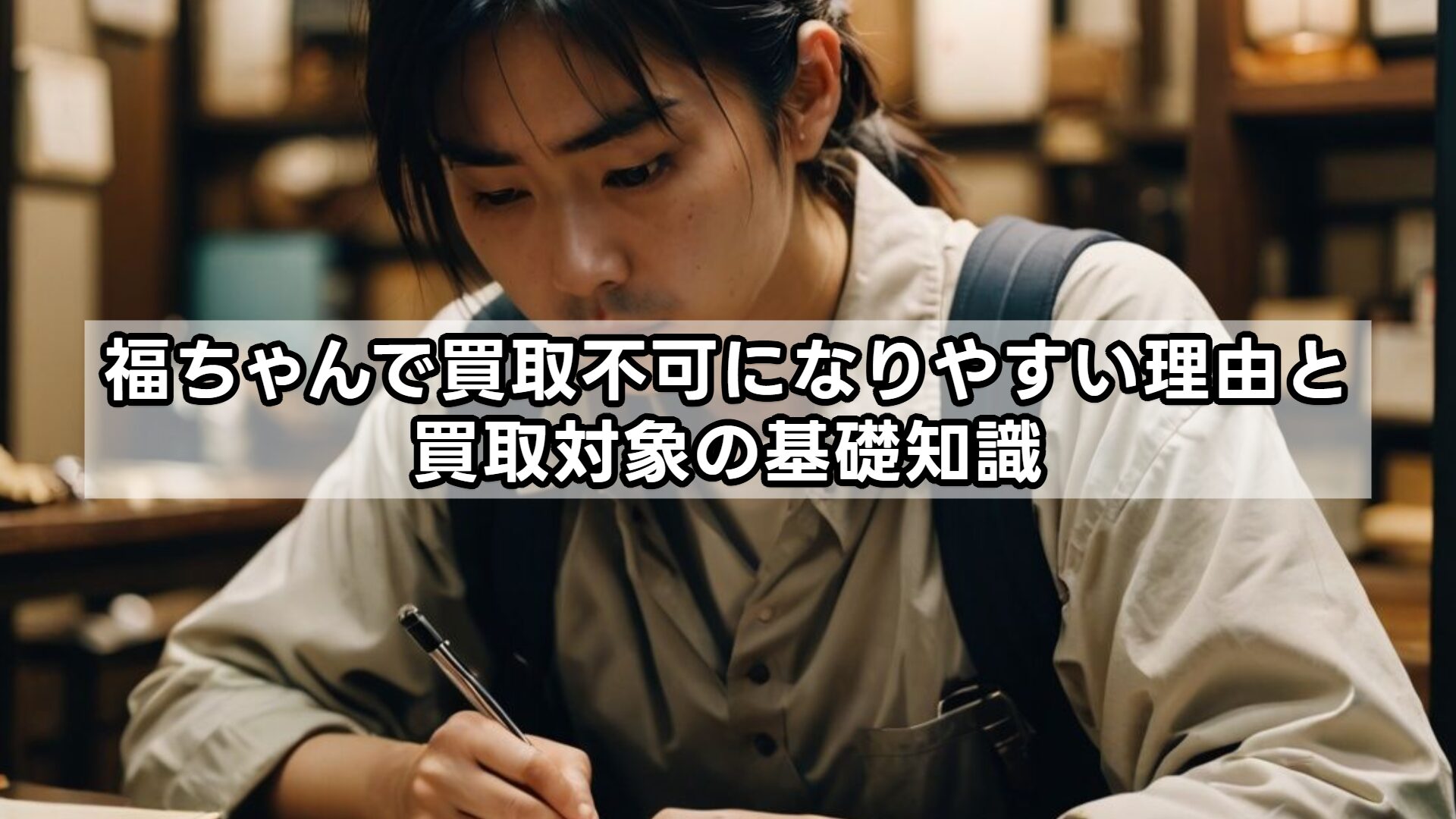 福ちゃんで買取不可になりやすい理由と買取対象の基礎知識