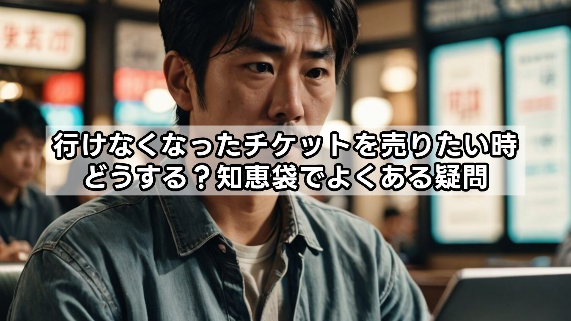 行けなくなったチケットを売りたい時どうする？知恵袋でよくある疑問