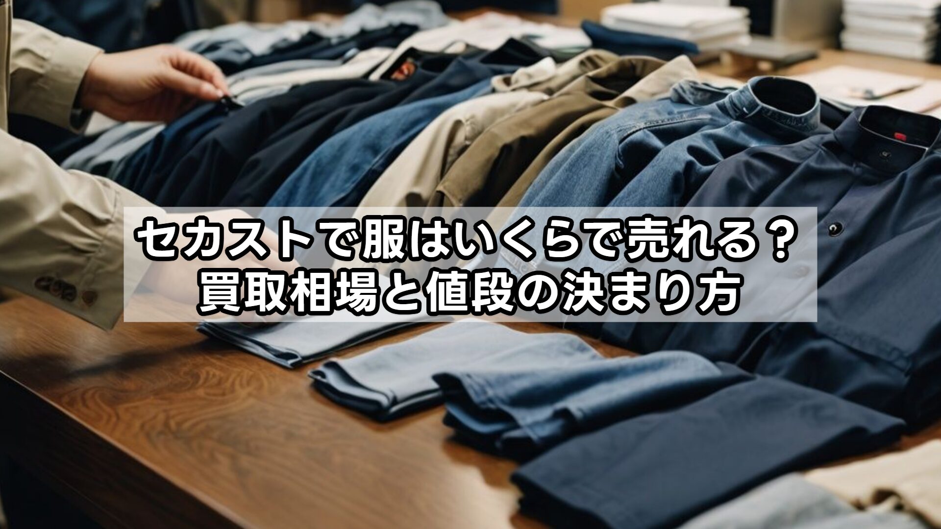 セカストで服はいくらで売れる？買取相場と値段の決まり方