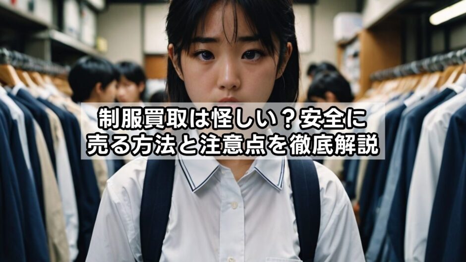 制服買取は怪しい？安全に売る方法と注意点を徹底解説