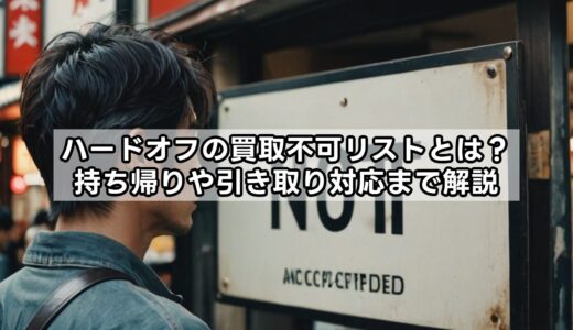 ハードオフの買取不可リストとは？持ち帰りや引き取り対応まで解説