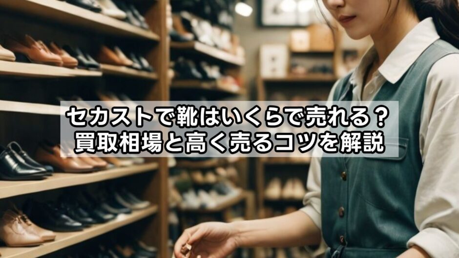 セカストで靴はいくらで売れる？買取相場と高く売るコツを解説