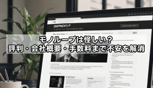 モノループは怪しい？評判・会社概要・手数料まで不安を解消