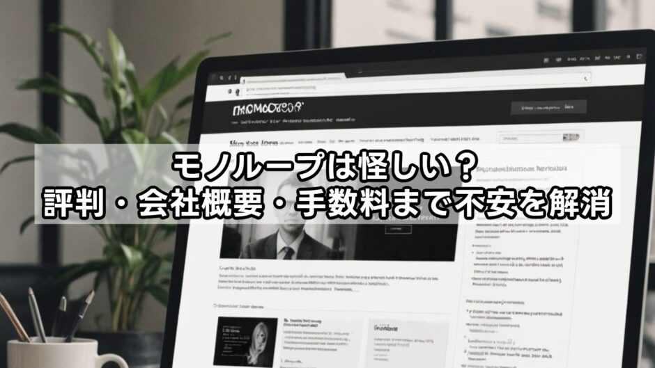 モノループは怪しい？評判・会社概要・手数料まで不安を解消