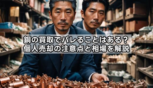 銅の買取でバレることはある？個人売却の注意点と相場を解説