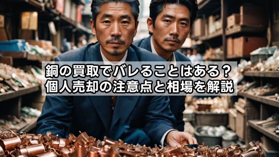 銅の買取でバレることはある？個人売却の注意点と相場を解説
