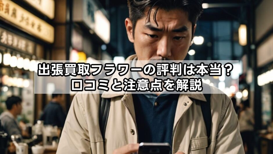 出張買取フラワーの評判は本当？口コミと注意点を解説