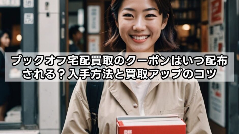 ブックオフ宅配買取のクーポンはいつ配布される？入手方法と買取アップのコツ