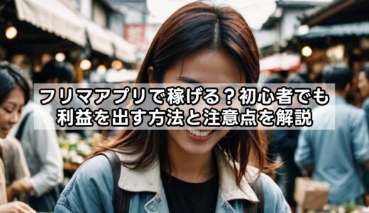 フリマアプリで稼げる？初心者でも利益を出す方法と注意点を解説