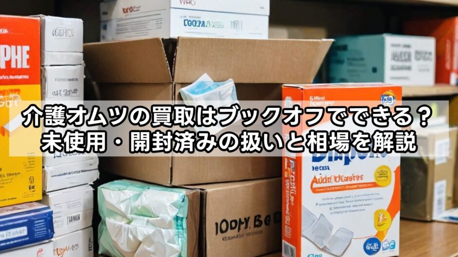 介護オムツの買取はブックオフでできる？未使用・開封済みの扱いと相場を解説