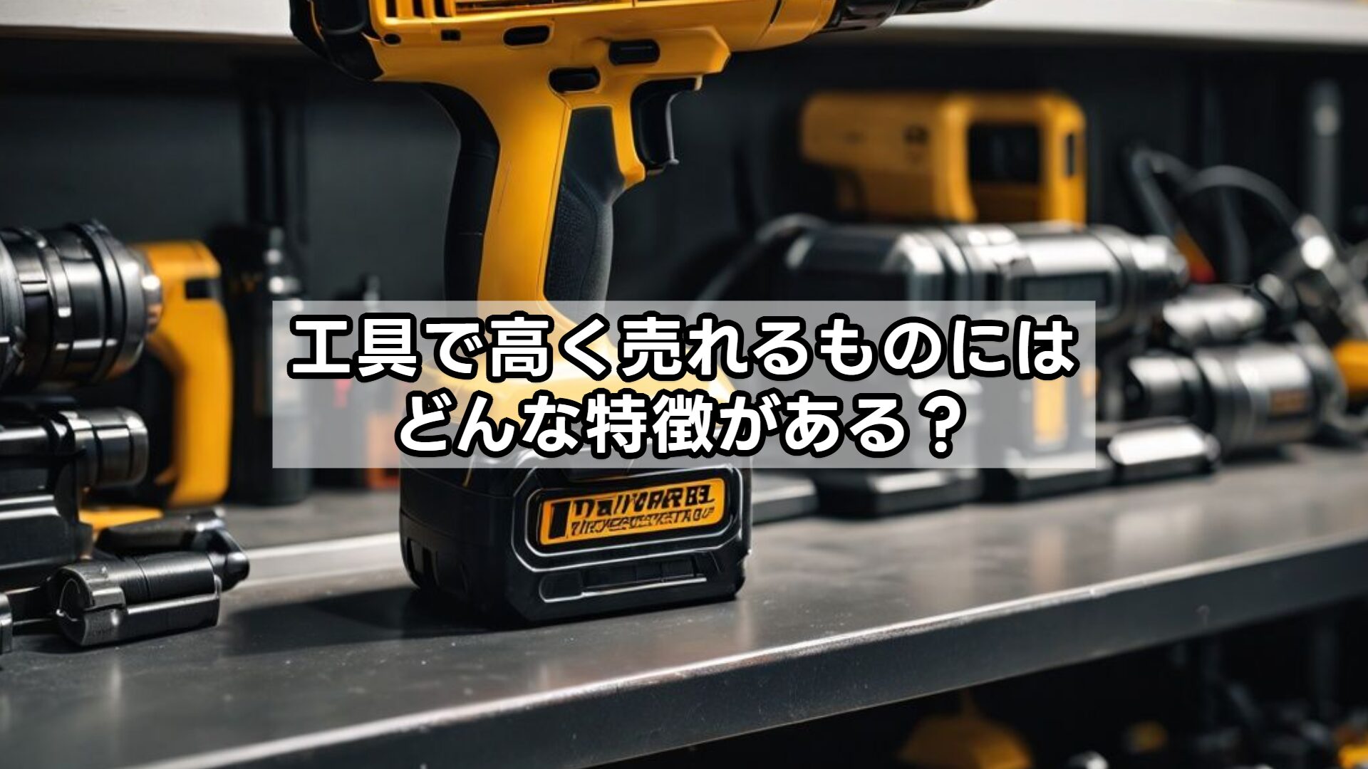 工具で高く売れるものにはどんな特徴がある？