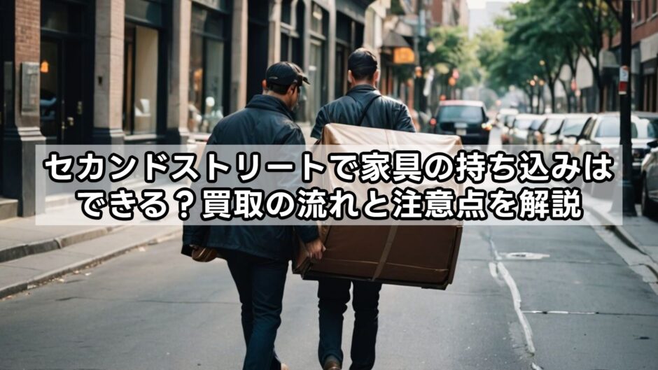 セカンドストリートで家具の持ち込みはできる？買取の流れと注意点を解説