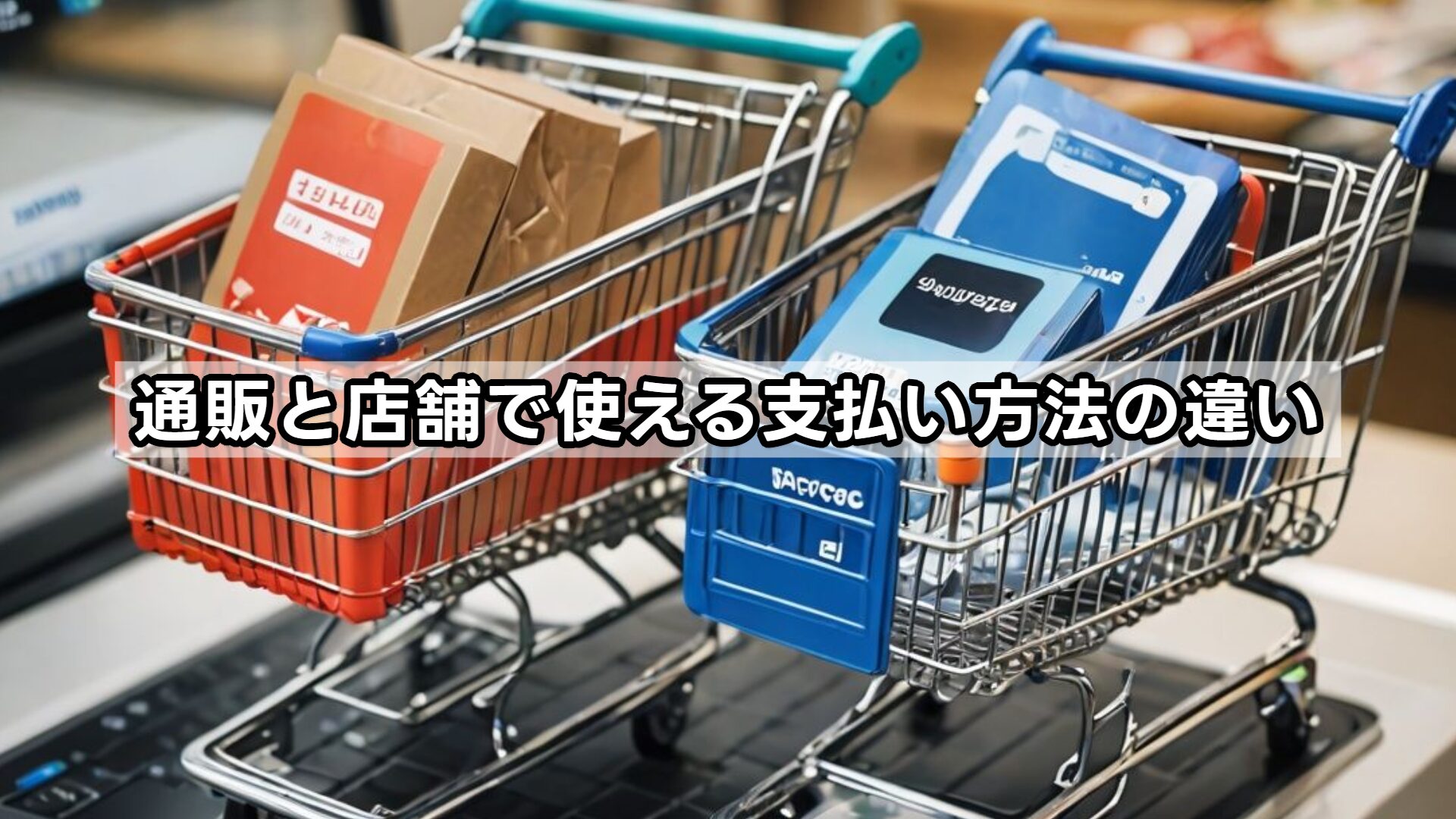 通販と店舗で使える支払い方法の違い