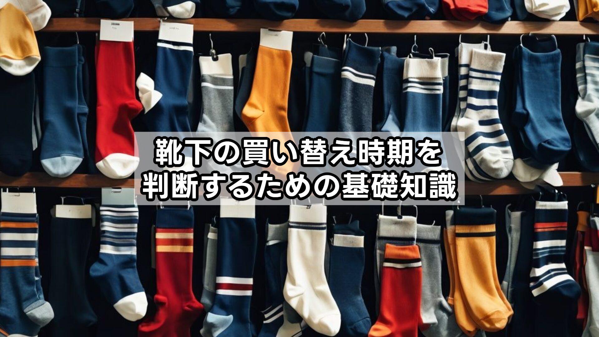 靴下の買い替え時期を判断するための基礎知識