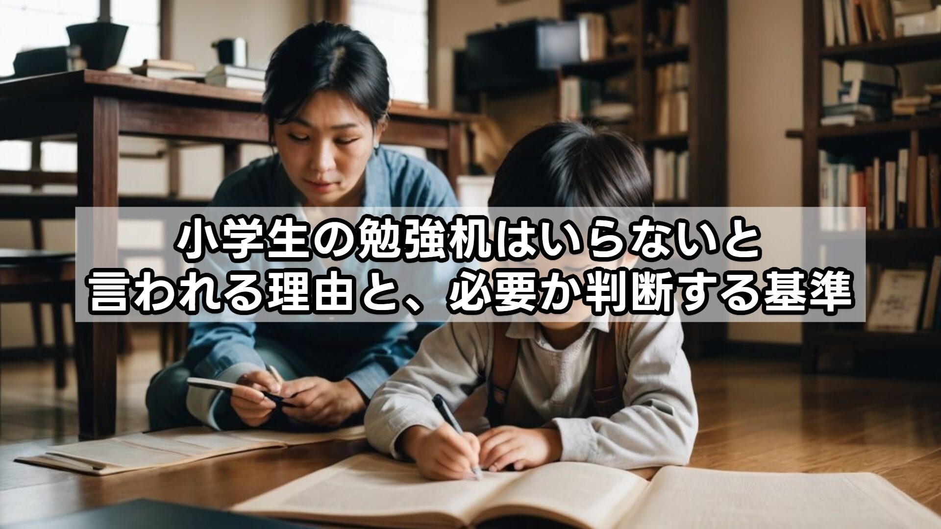 小学生の勉強机はいらないと言われる理由と、必要か判断する基準