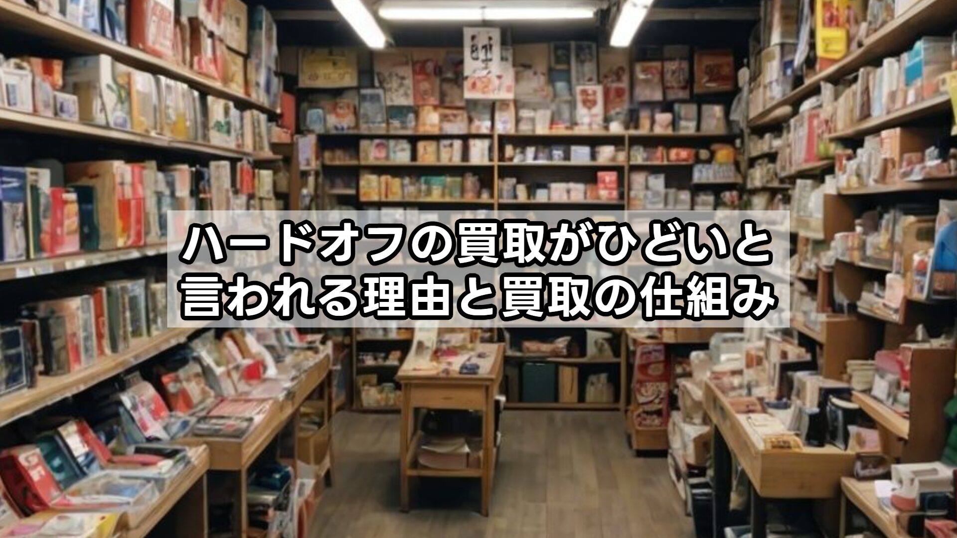 ハードオフの買取がひどいと言われる理由と買取の仕組み