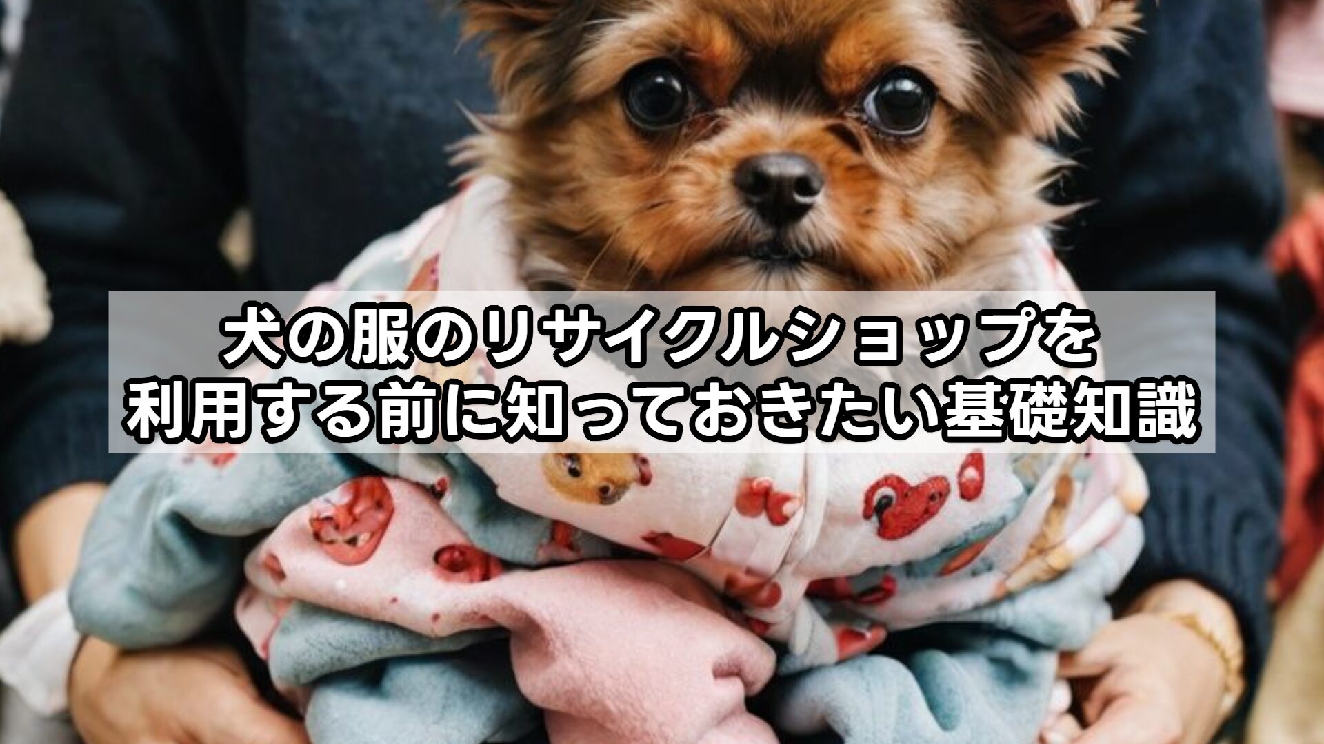 犬の服のリサイクルショップを利用する前に知っておきたい基礎知識
