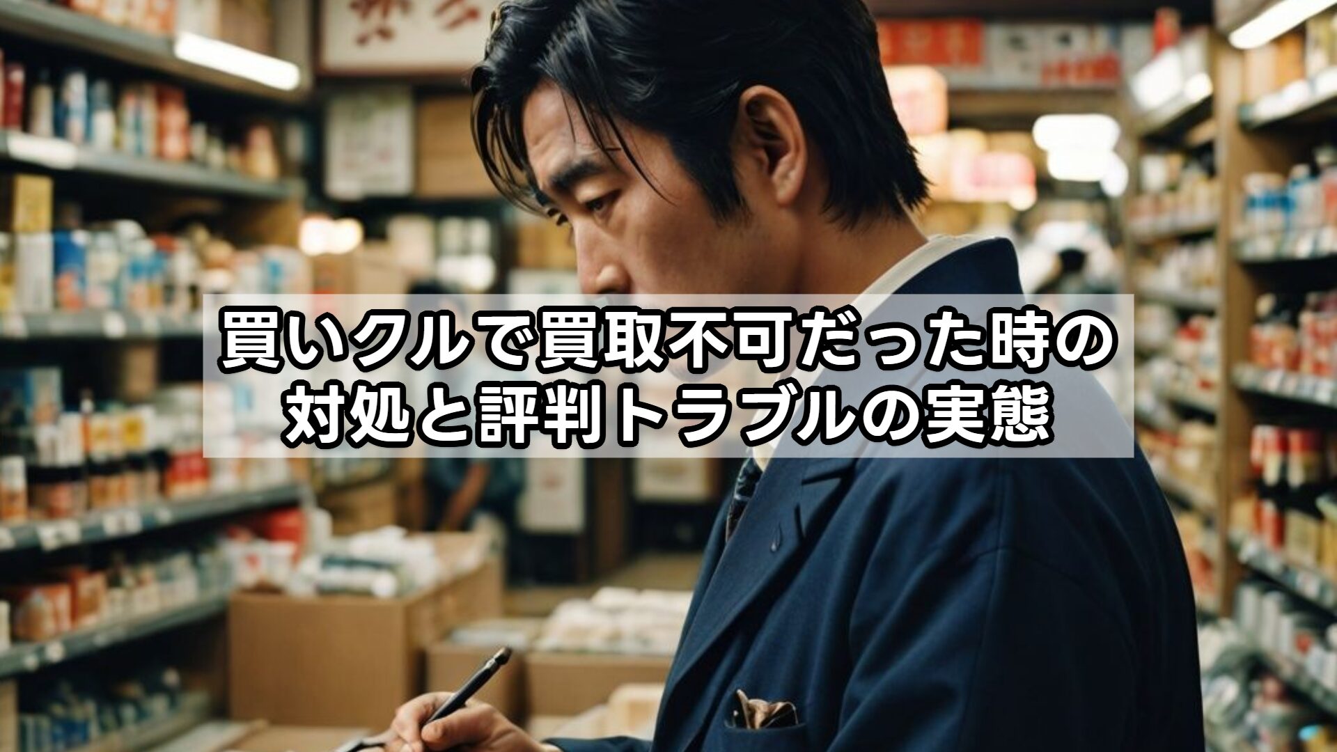 買いクルで買取不可だった時の対処と評判トラブルの実態