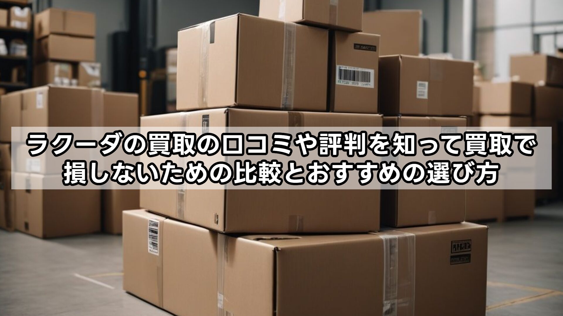 ラクーダの買取の口コミや評判を知って買取で損しないための比較とおすすめの選び方