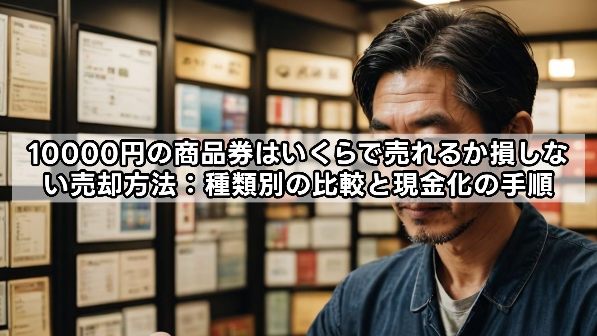 10000円の商品券はいくらで売れるか損しない売却方法：種類別の比較と現金化の手順