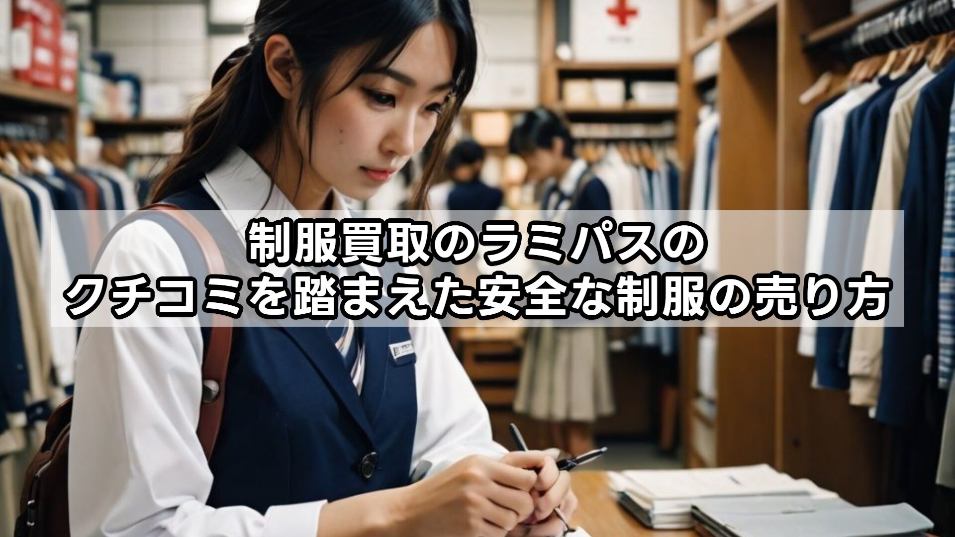 制服買取のラミパスのクチコミを踏まえた安全な制服の売り方