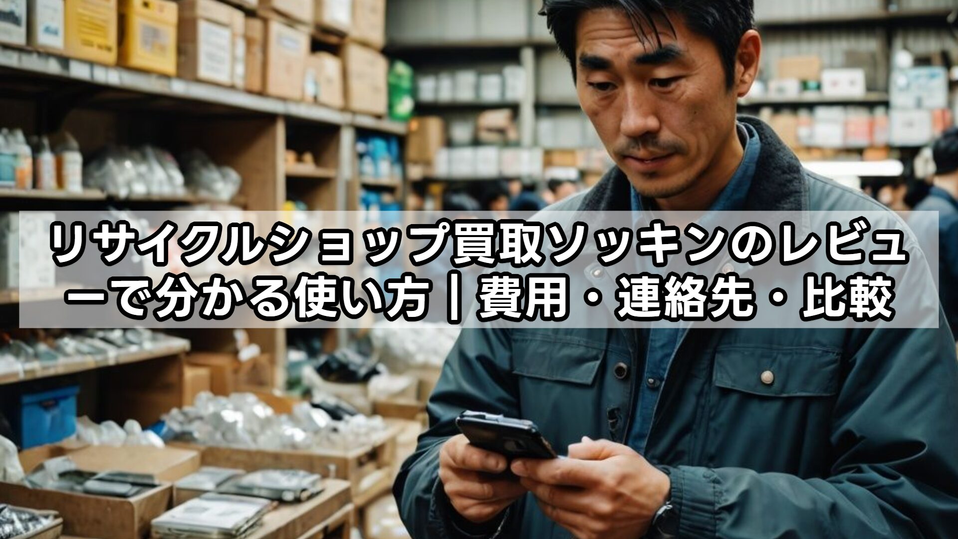 リサイクルショップ買取ソッキンのレビューで分かる使い方｜費用・連絡先・比較
