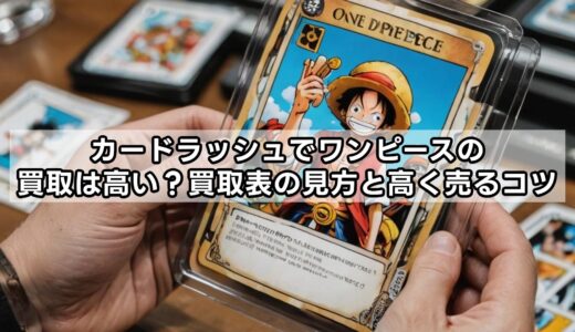 カードラッシュでワンピースの買取は高い？買取表の見方と高く売るコツ