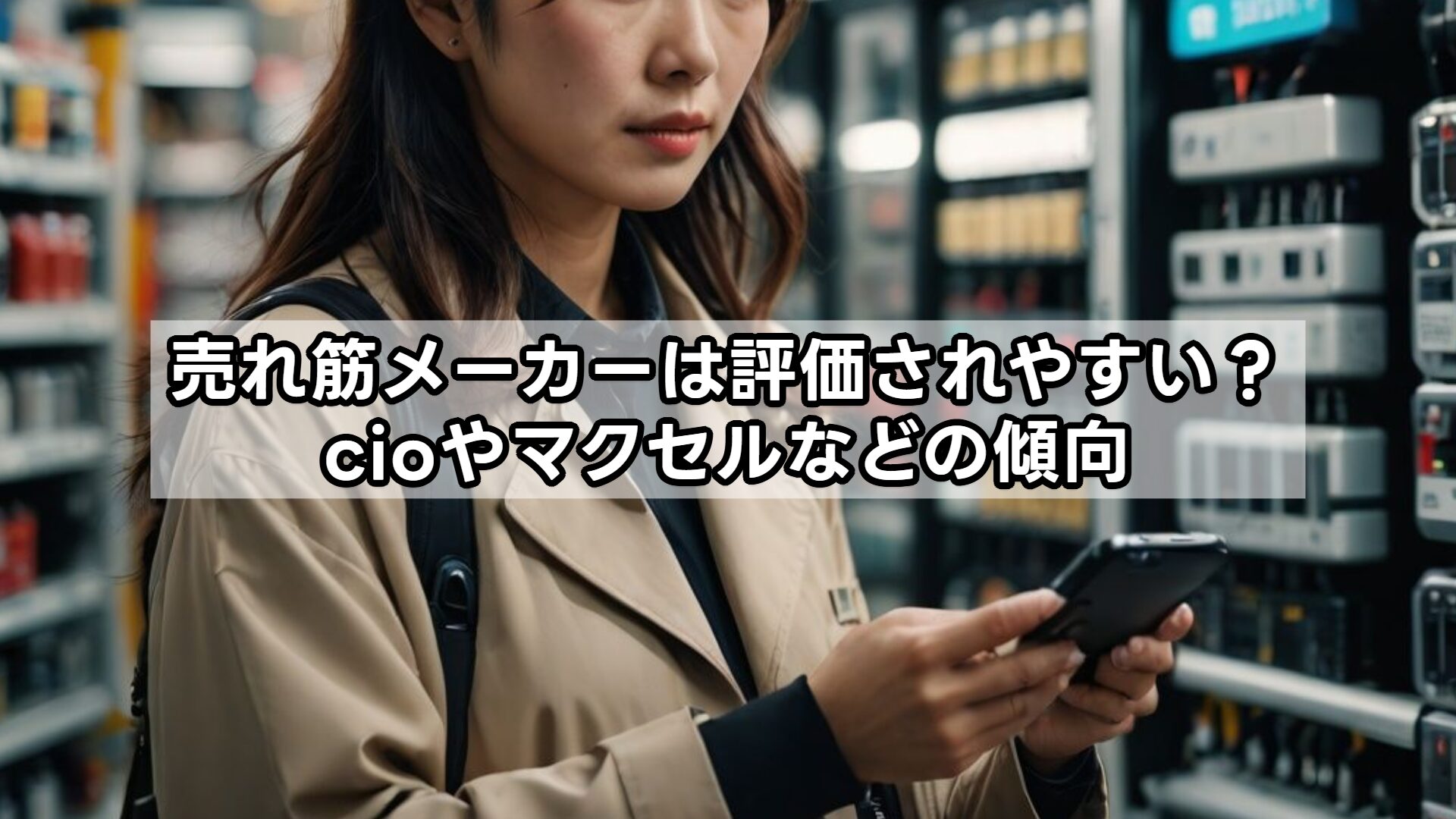 売れ筋メーカーは評価されやすい？cioやマクセルなどの傾向