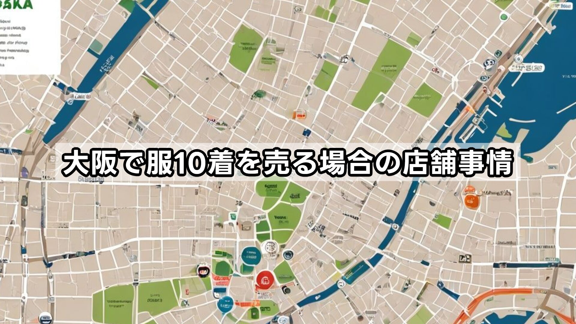 大阪で服10着を売る場合の店舗事情