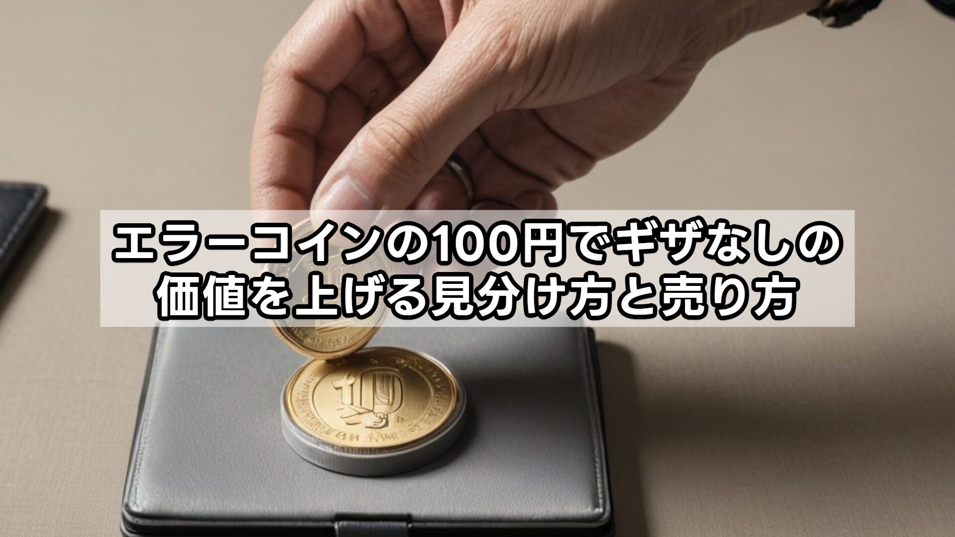 エラーコインの100円でギザなしの価値を上げる見分け方と売り方