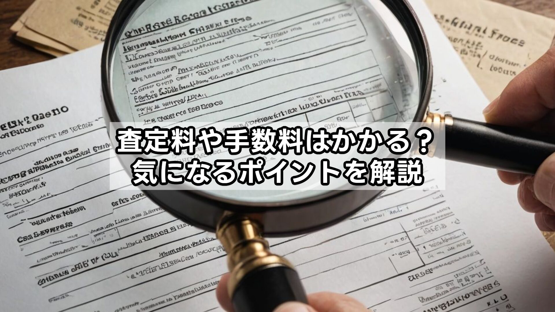 査定料や手数料はかかる？気になるポイントを解説