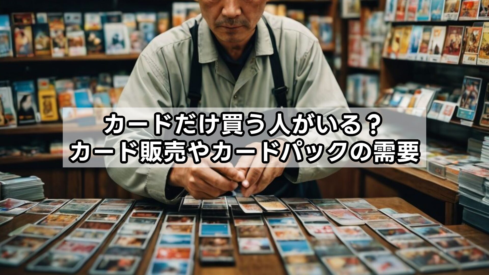 カードだけ買う人がいる？カード販売やカードパックの需要
