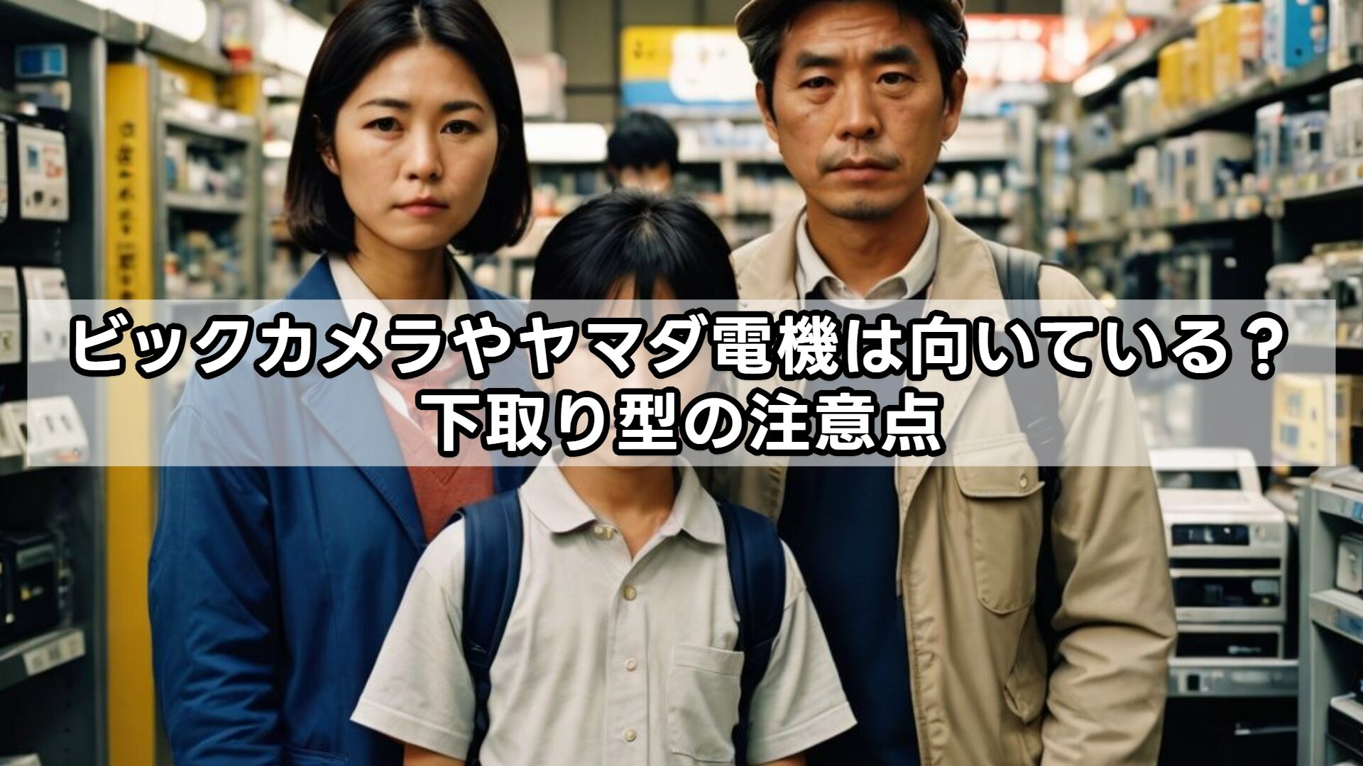 ビックカメラやヤマダ電機は向いている？下取り型の注意点