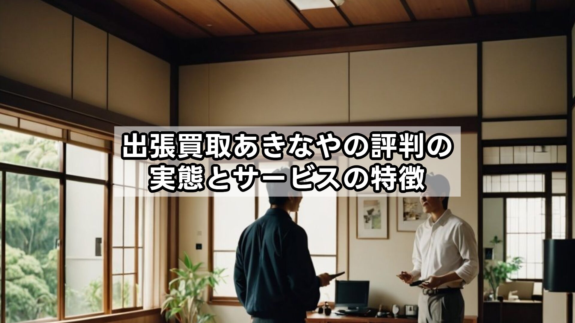 出張買取あきなやの評判の実態とサービスの特徴